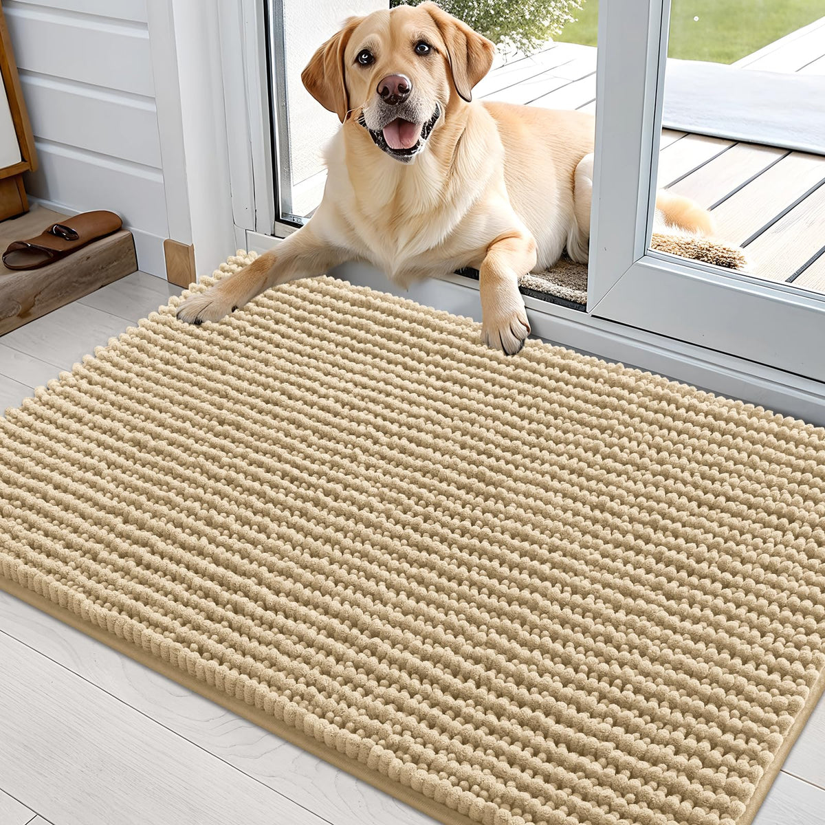 OLANLY Pet Bed Mat in 36" X 24", Beige