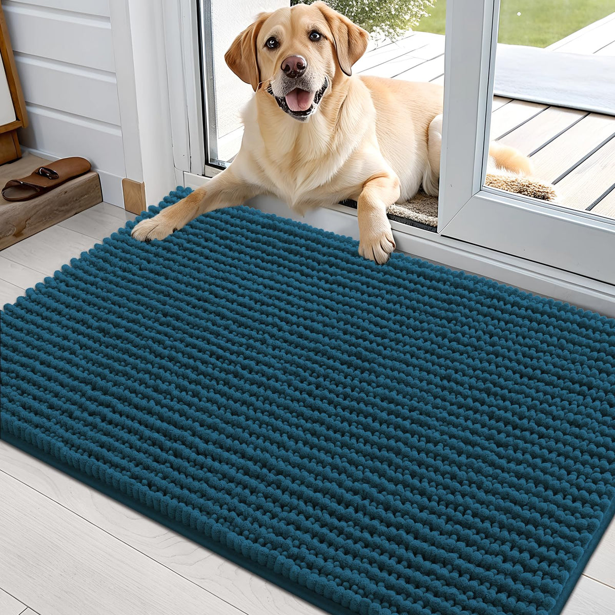OLANLY Pet Bed Mat in 36" X 24", Atlantic Blue