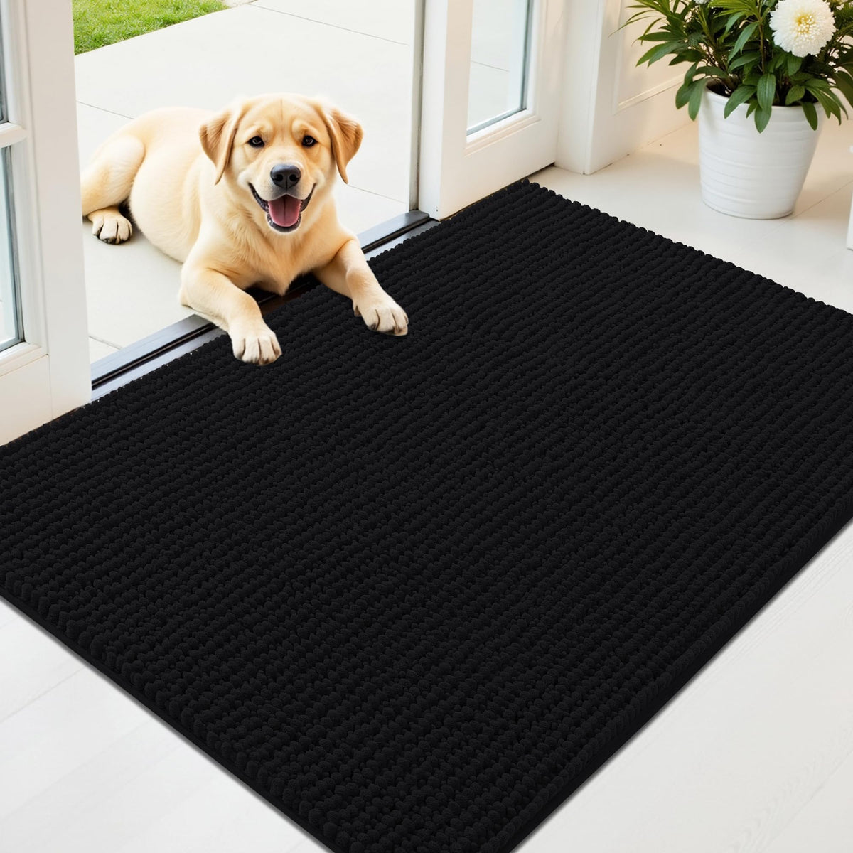OLANLY Pet Bed Mat in 44" X 32", Black