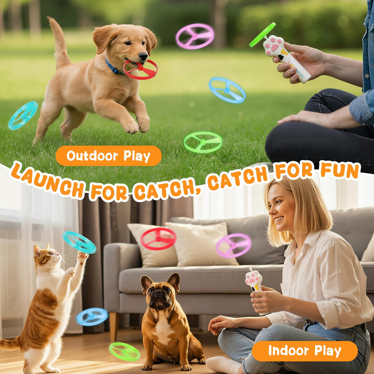 HOMQYTE Pet Toy in White