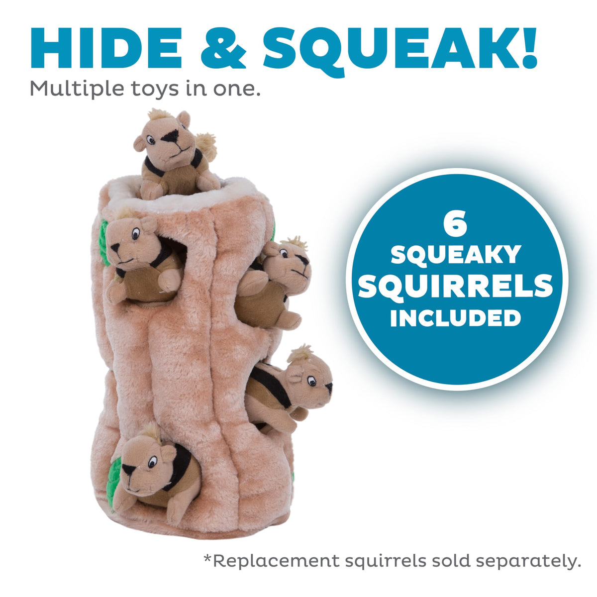 Outward Hound Pet Toy in X Large (Pack of 1), Squirrel Xlarge