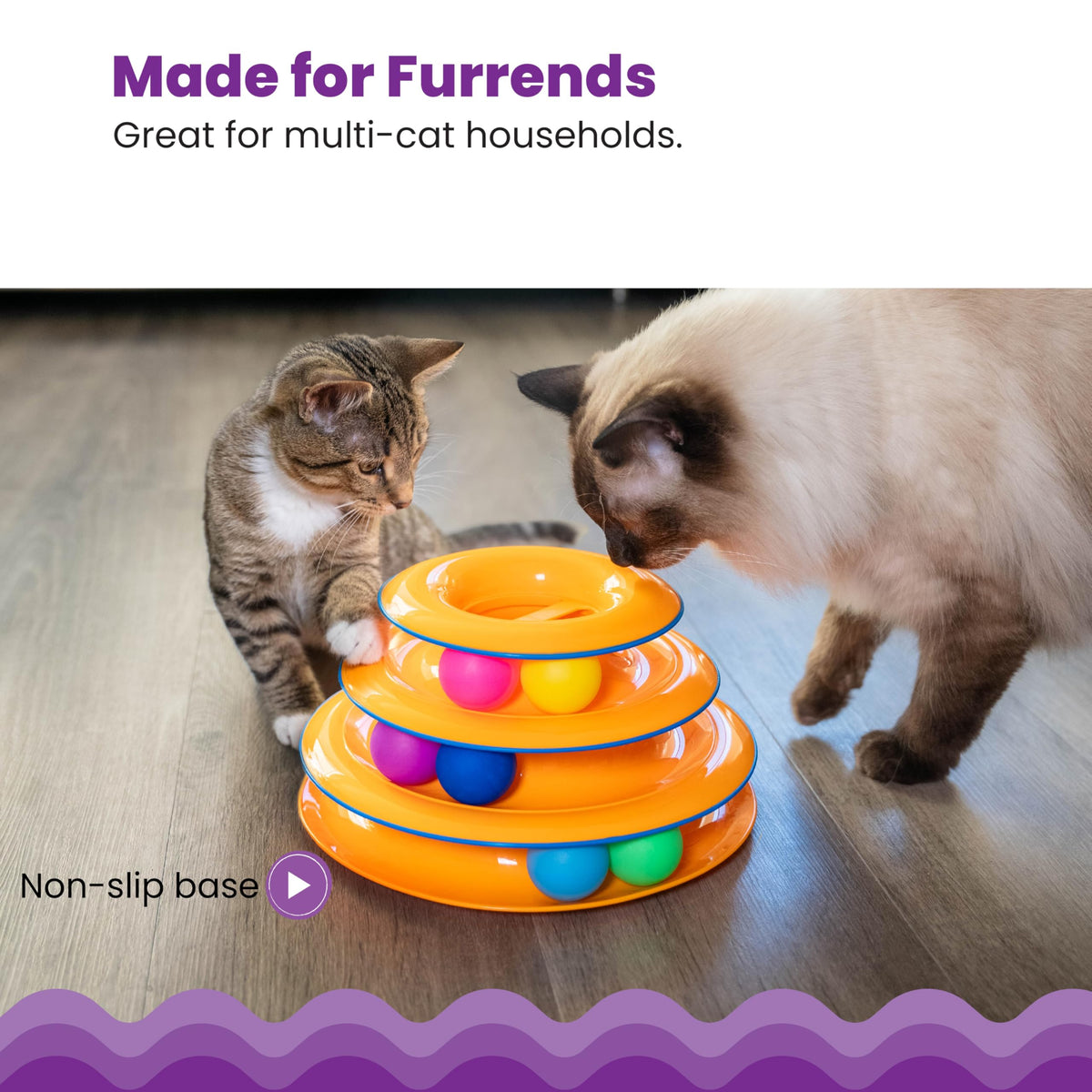 Catstages Pet Toy in One-Size, Tower Of Tracks