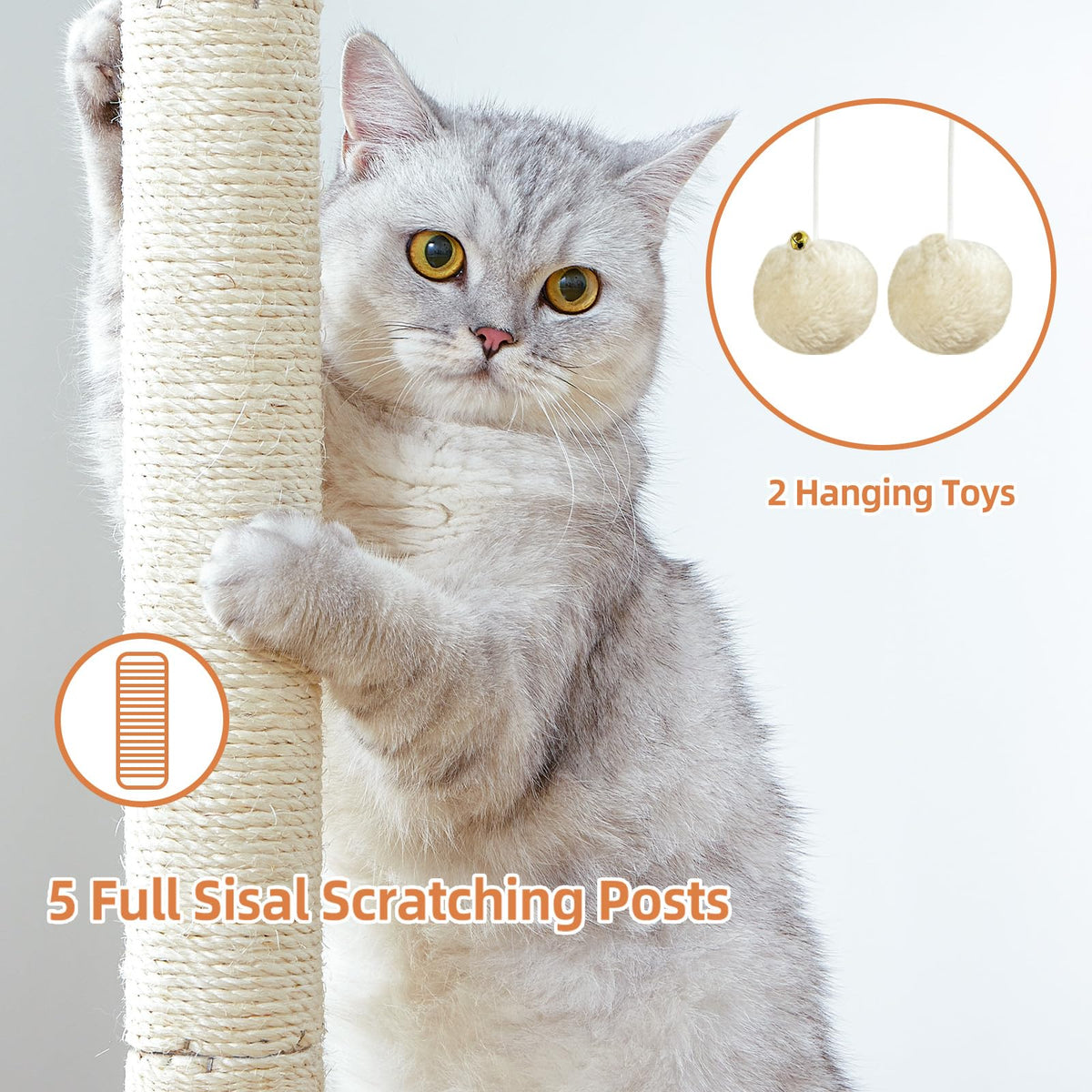 Feliskyn Pet Activity Structure in 28 Inches, Beige