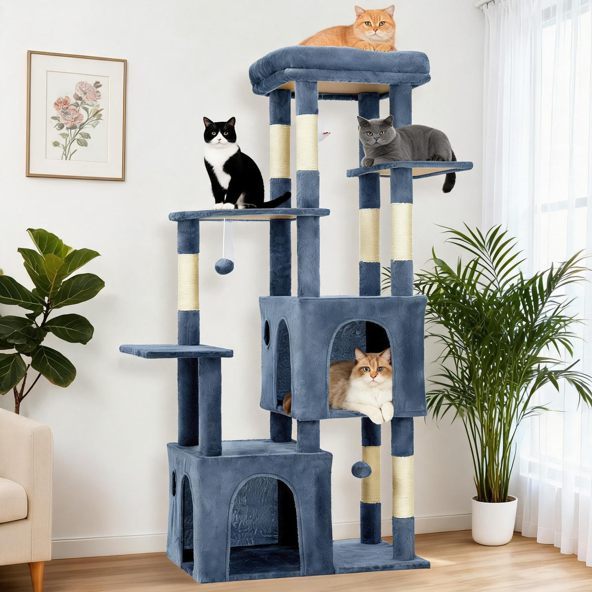 OUTLANE Pet Activity Structure in Light blue, Light Blue