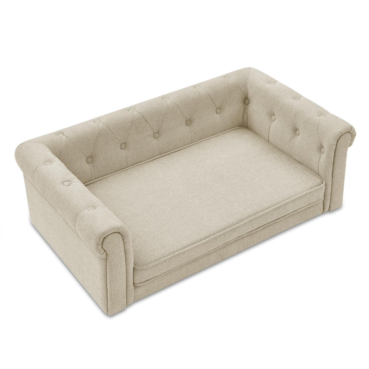 KEIKI Pet Bed Mat in 39" x 23.6" x 15", Beige