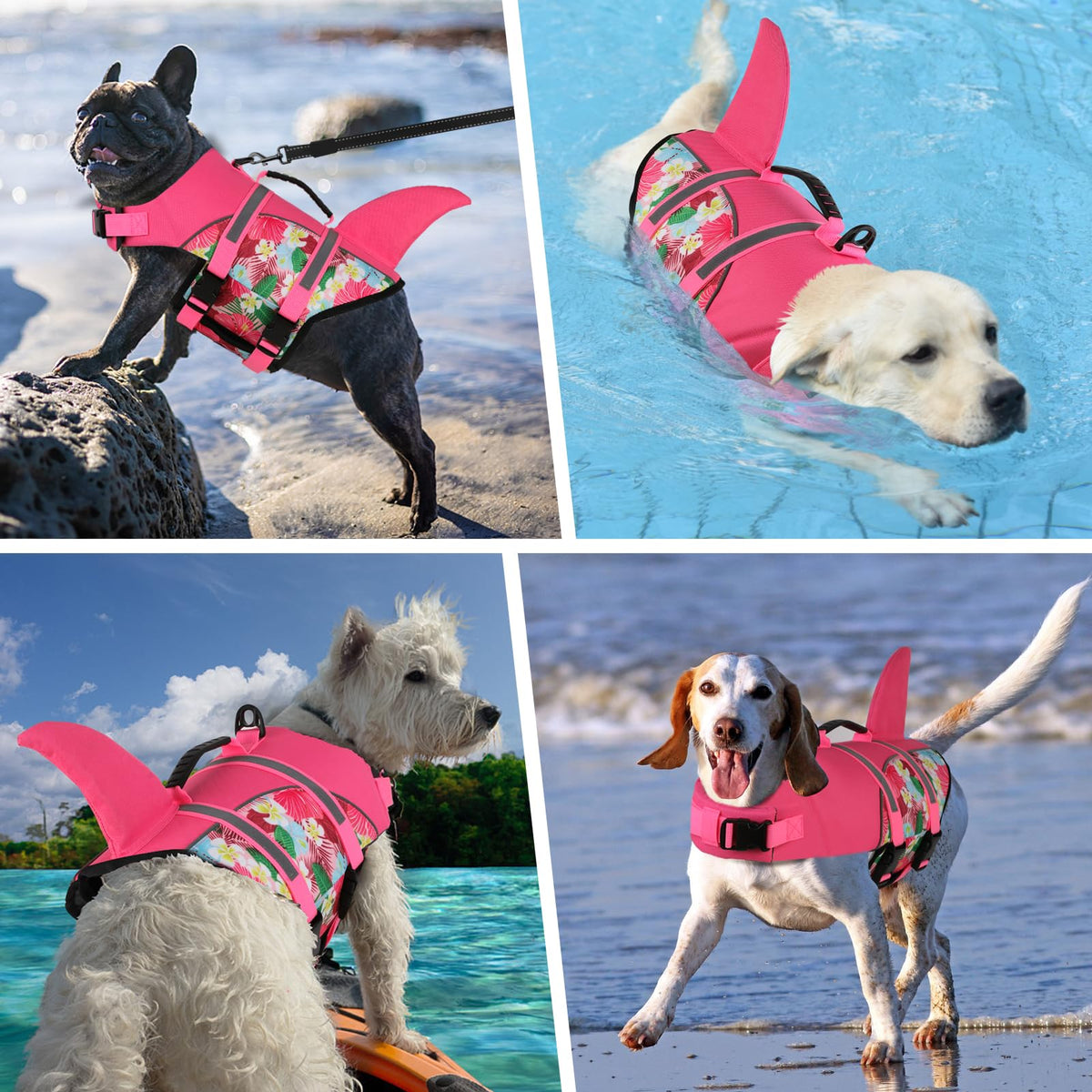 Doglay Pet Apparel in X-large, Pink & Pink Flower