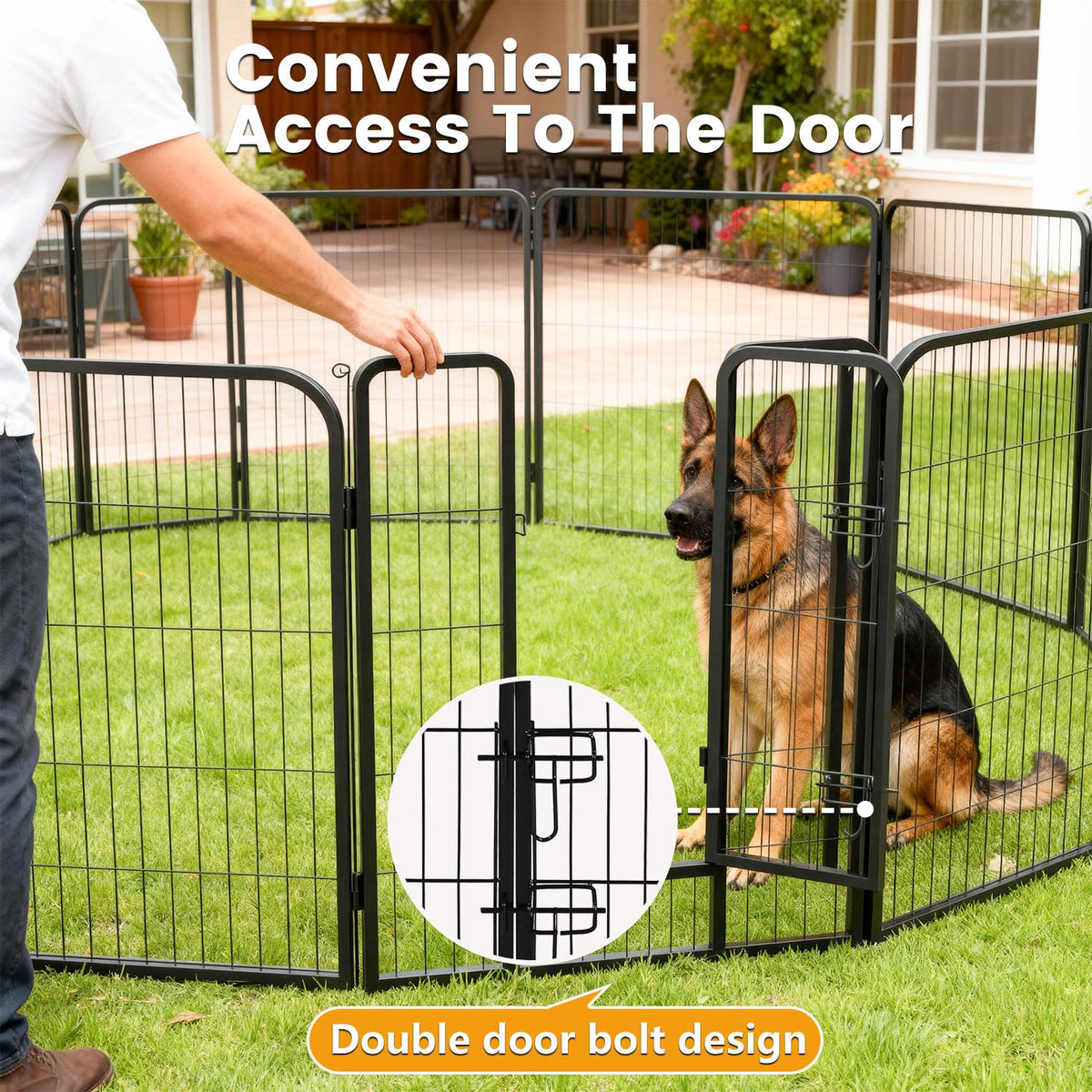 FDW Pet Playpen in Black