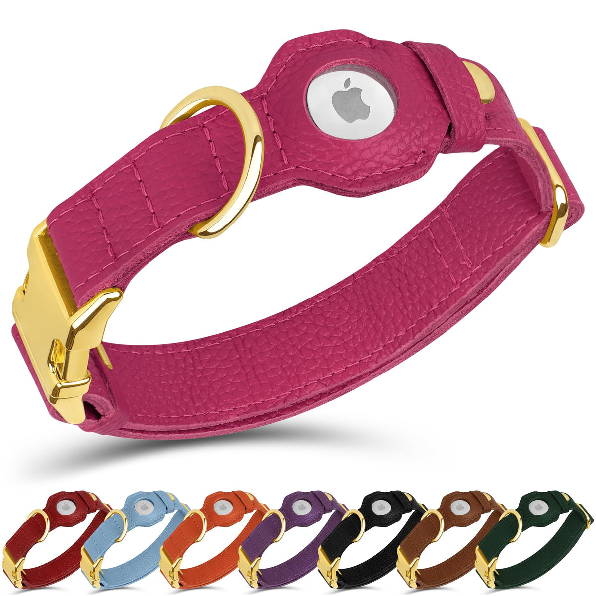 BUDKAS Animal Collar in XS, 9"-12" Neck Fit, Pink