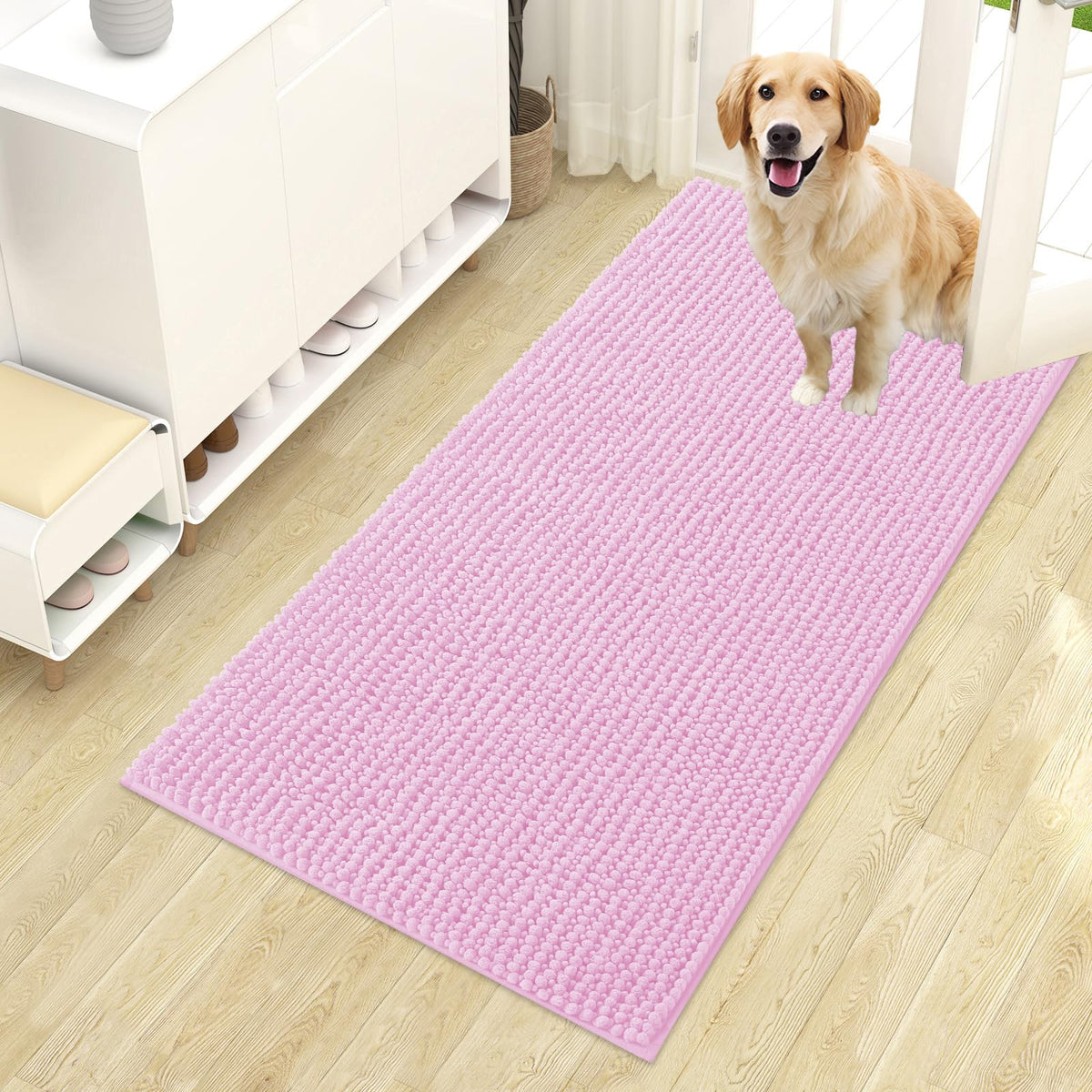 OLANLY Pet Bed Mat in 44" X 24", Pink