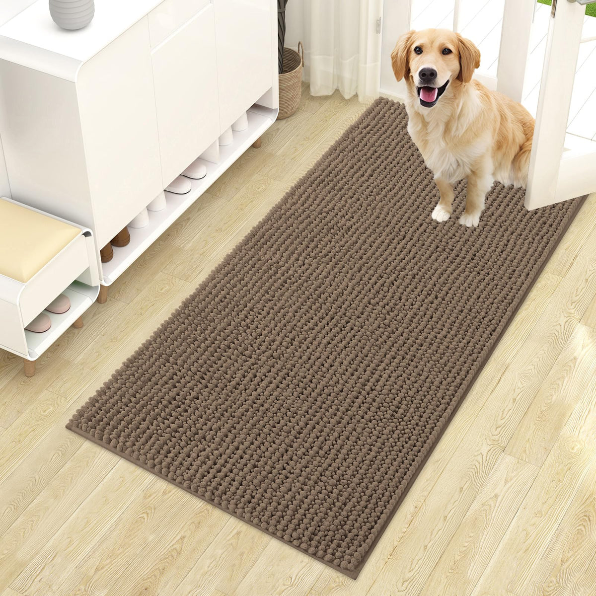 OLANLY Pet Bed Mat in 44" X 24", Tan
