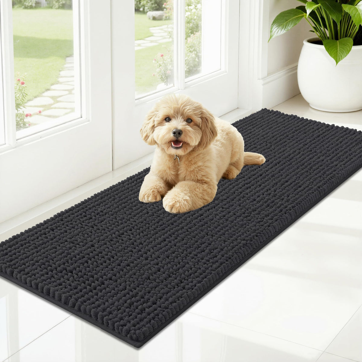 OLANLY Pet Bed Mat in 47" X 17", Dark Grey