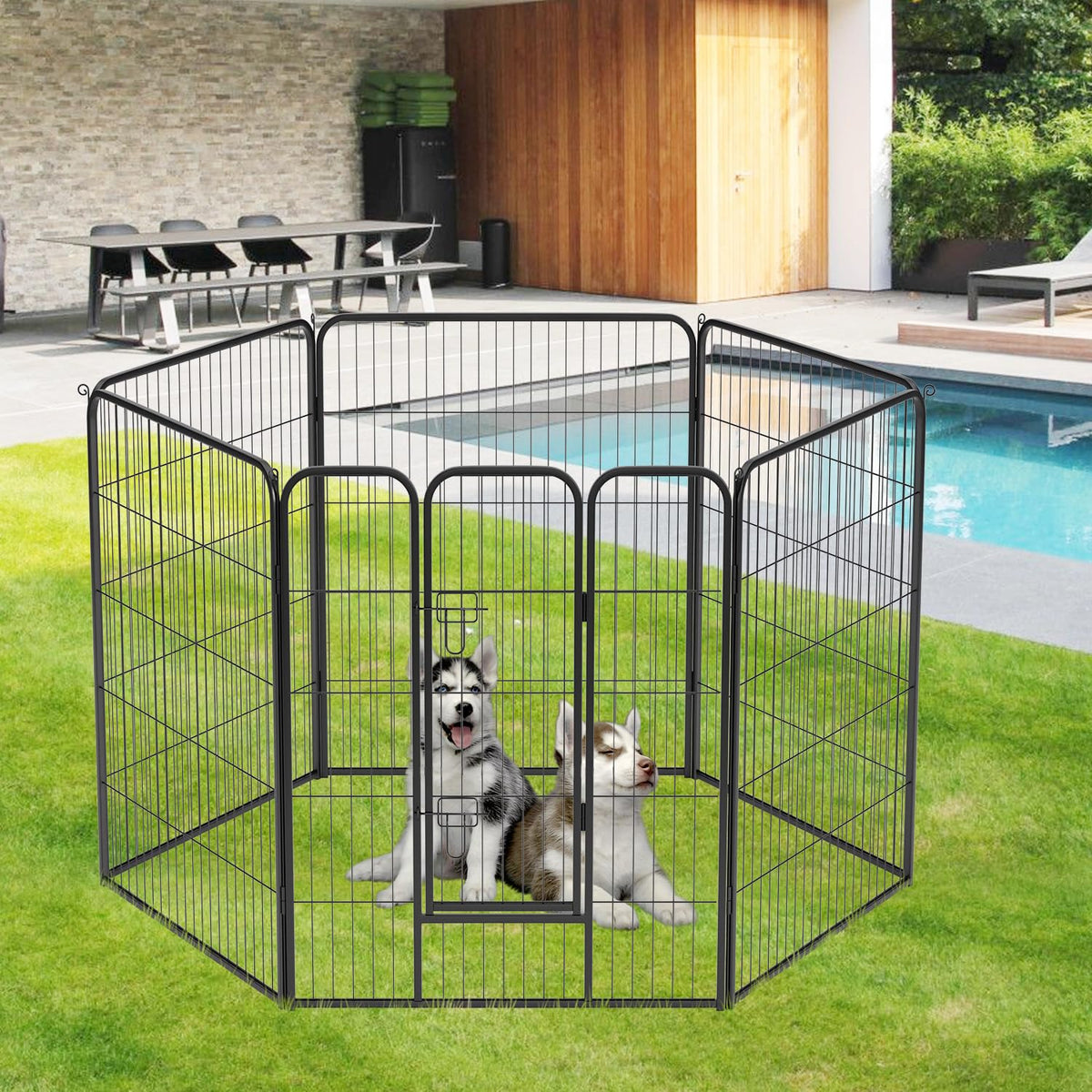 FDW Pet Playpen in Black