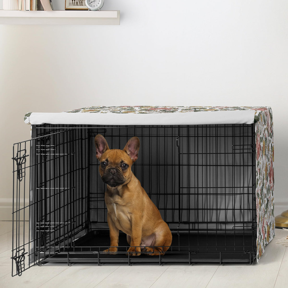 Sweet Jojo Designs Animal Cage in 30.0"L x 21.0"W x 19.5"H, Vintage Floral Pink and Green