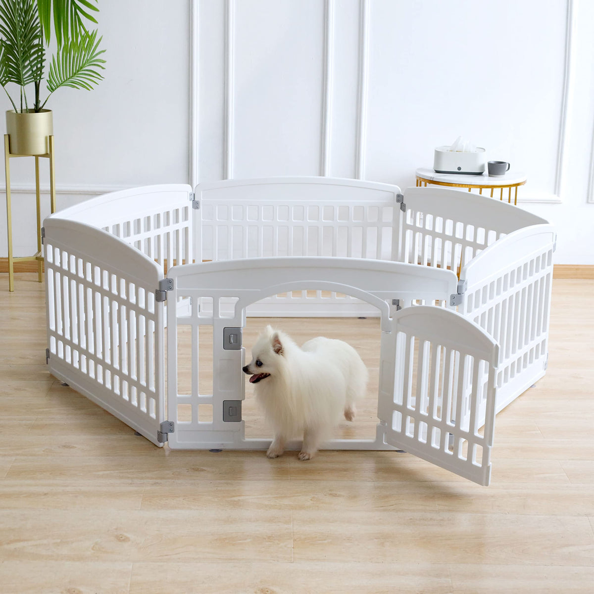 Gupamiga Pet Playpen in White