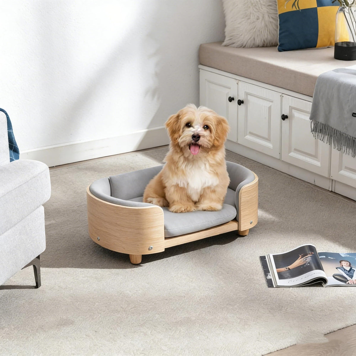 Trygoal Pet Bed Mat in 26.38, Light Gray