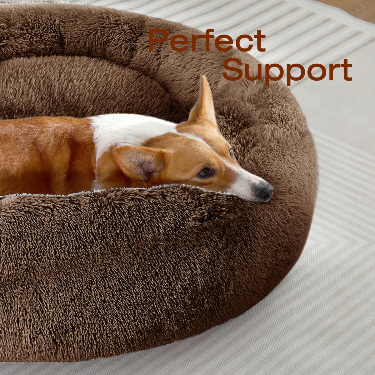 JOLLYVOGUE Pet Bed Mat in 27", Coffee