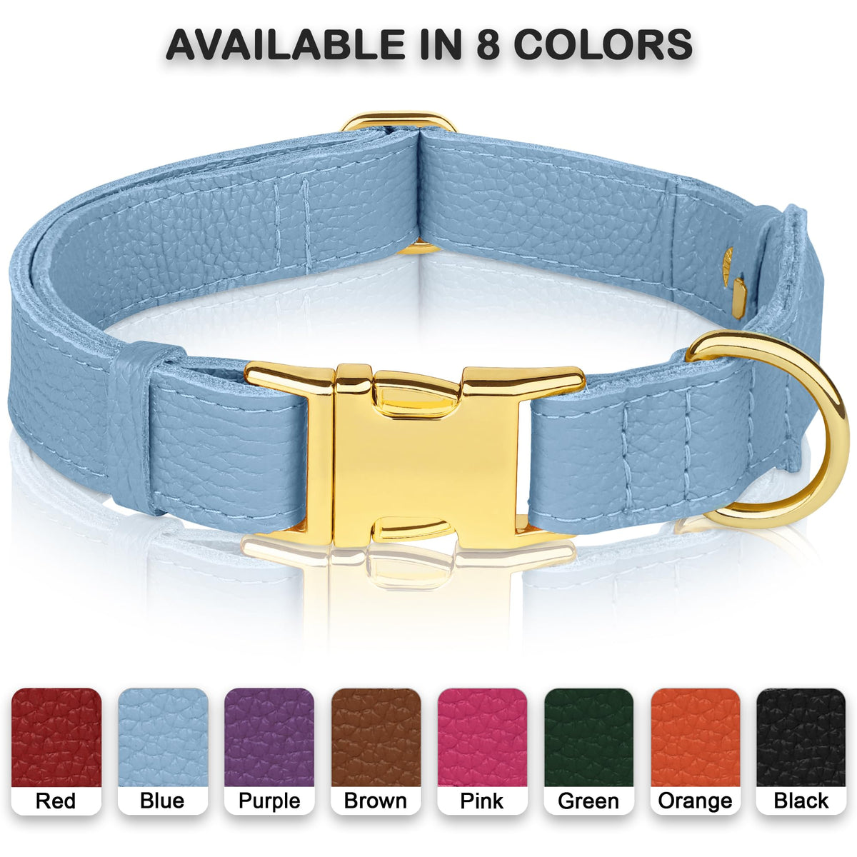 BUDKAS Animal Collar in XS, 9"-12" Neck Fit, Cornflower