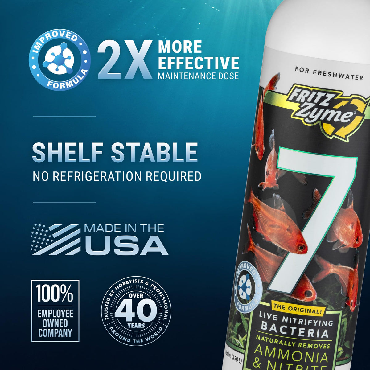 Fritz Aquatics Aquarium Pond Water Treatment in 16 oz, Black