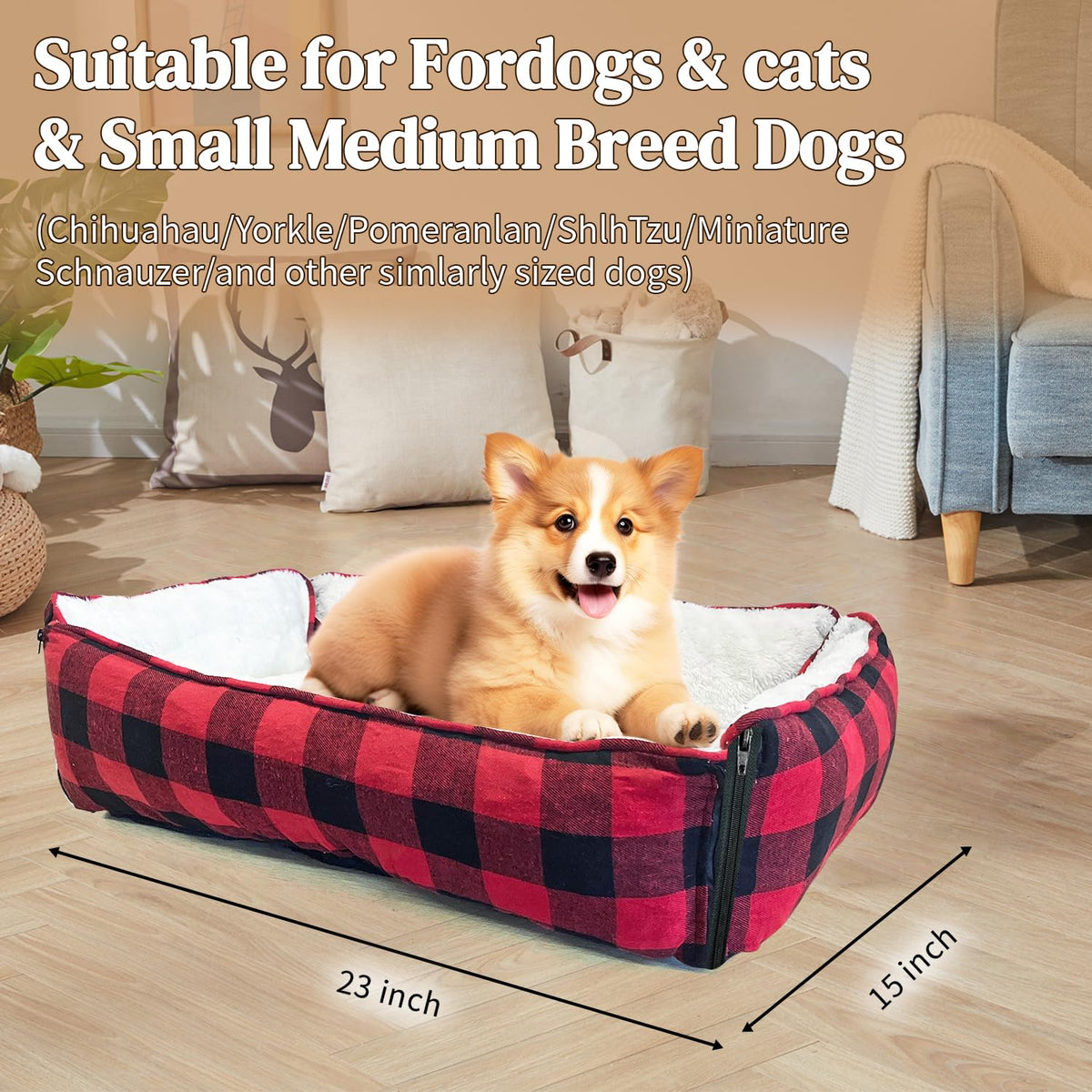 LIFFY Pet Bed Mat in Small, Red