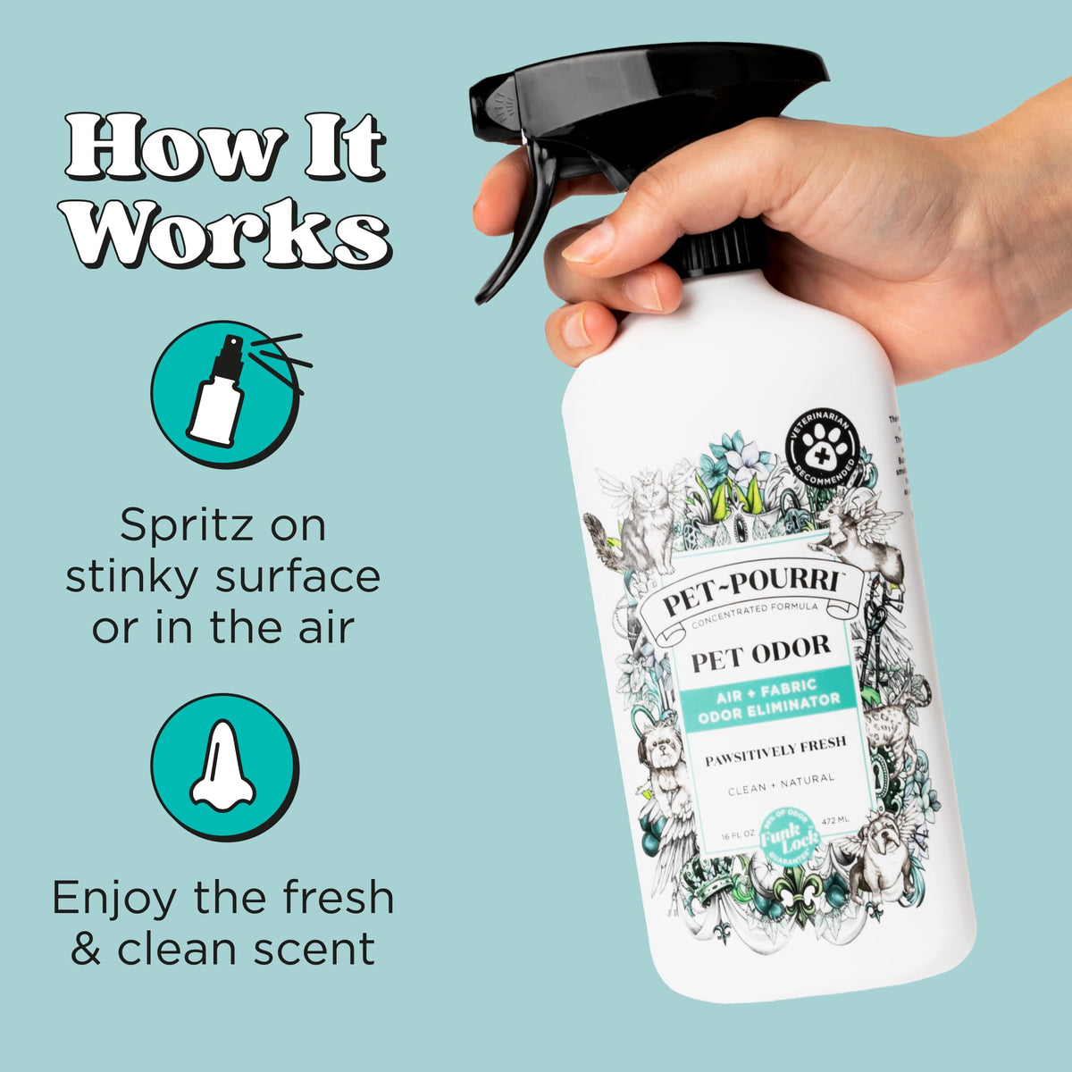 Poo-Pourri Area Deodorizer in 16 Fl Oz (Pack of 1), Fresh