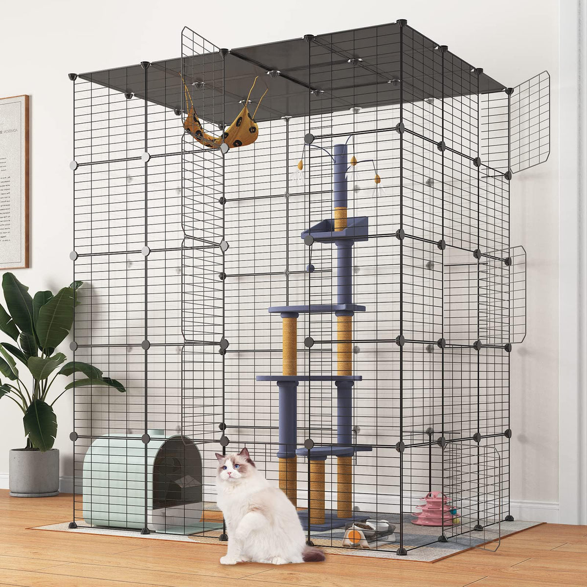 Oneluck Animal Cage in 54.0"L x 41.0"W x 68.0"H