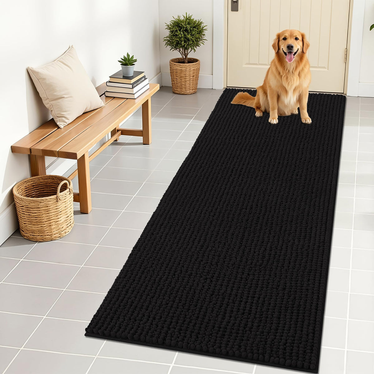 OLANLY Pet Bed Mat in 70" X 24", Black