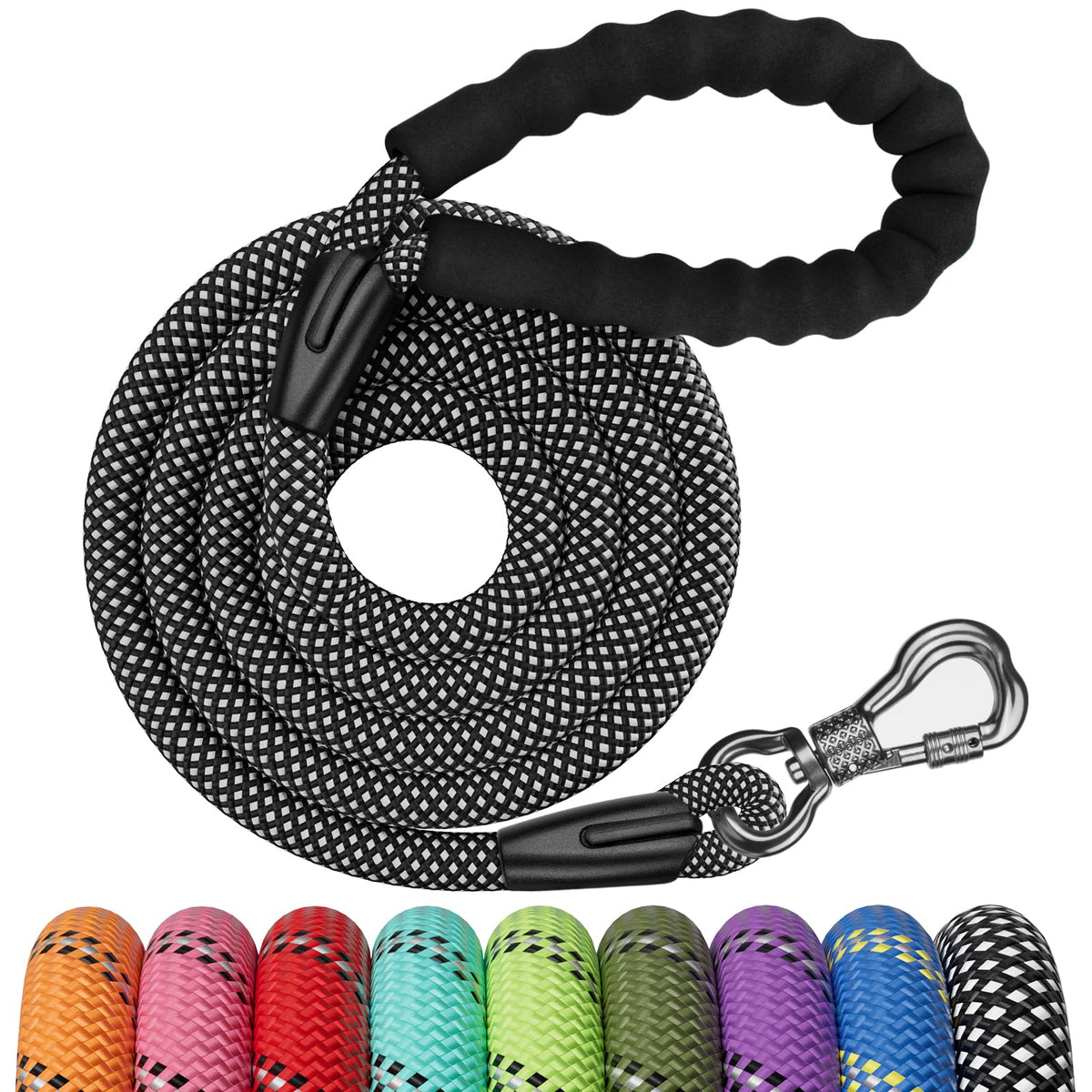 NTR Leash in 6ft*1/2", Black