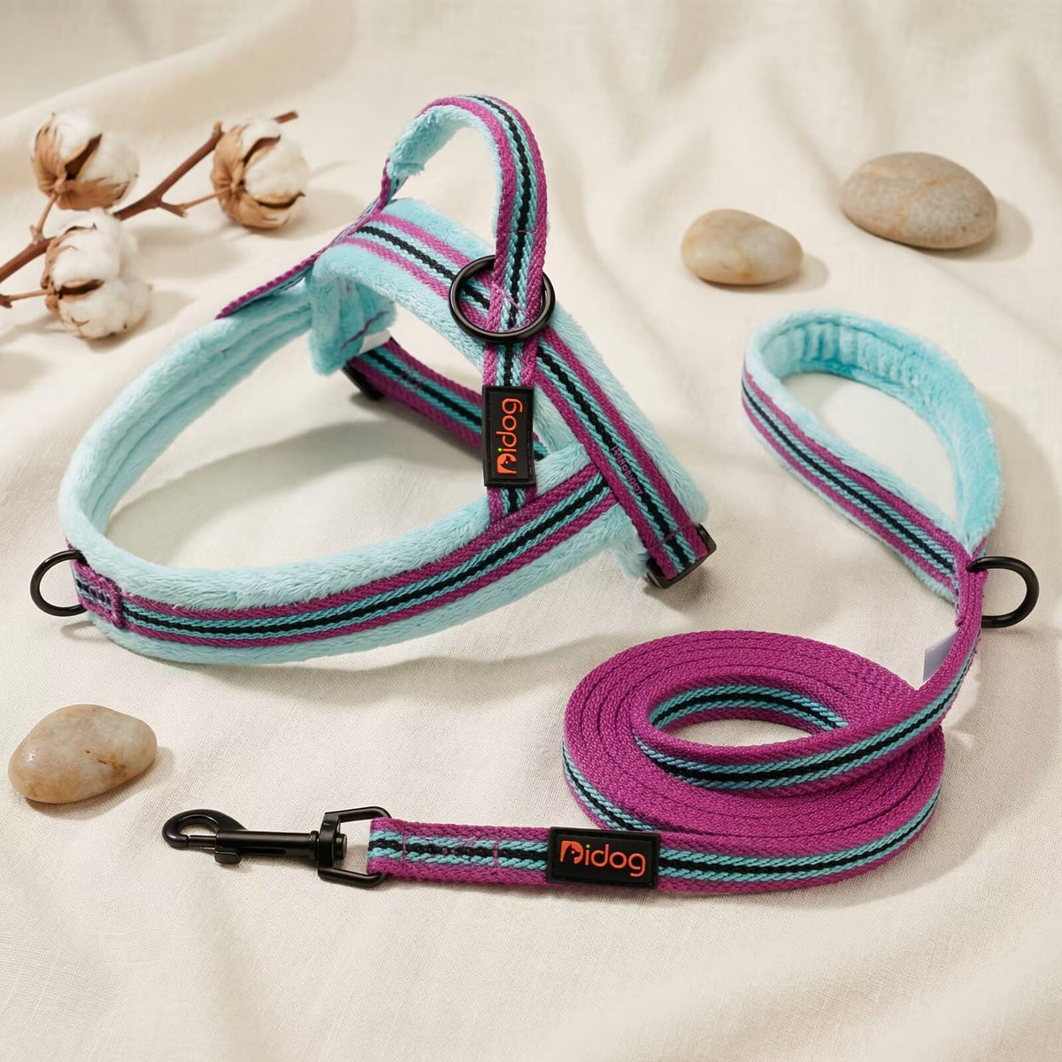 Didog Leash in 5/8''x 6 FT, Mixed-Blue