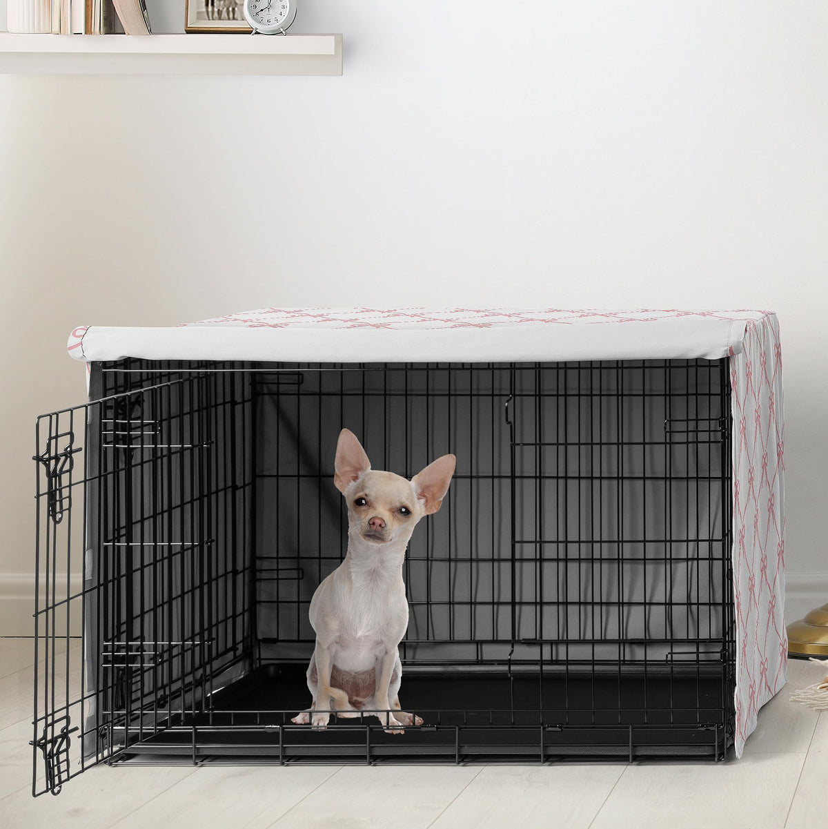 Sweet Jojo Designs Animal Cage in 24.0"L x 20.0"W x 18.5"H, Pink Bow