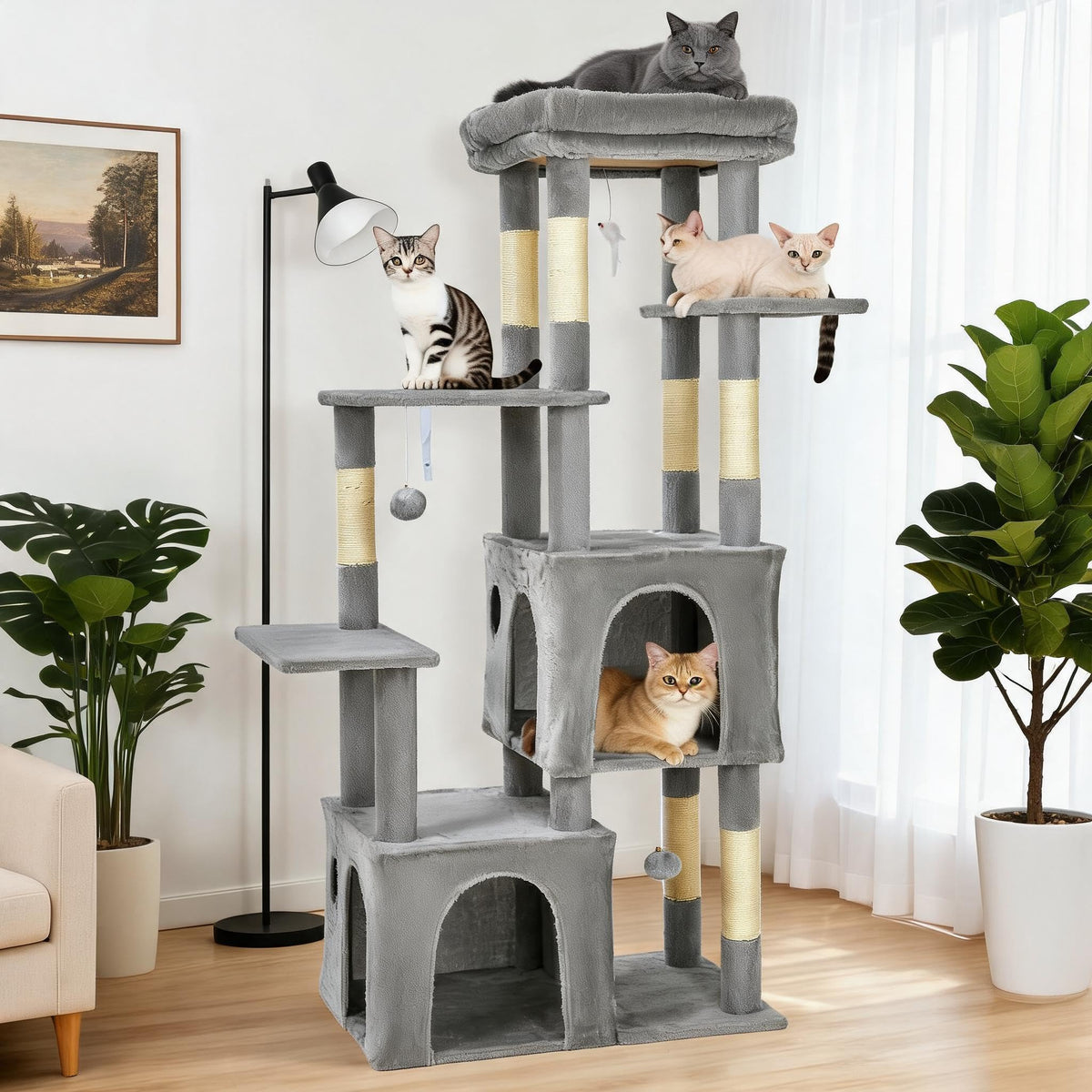 OUTLANE Pet Activity Structure in Light gray, Light Gray