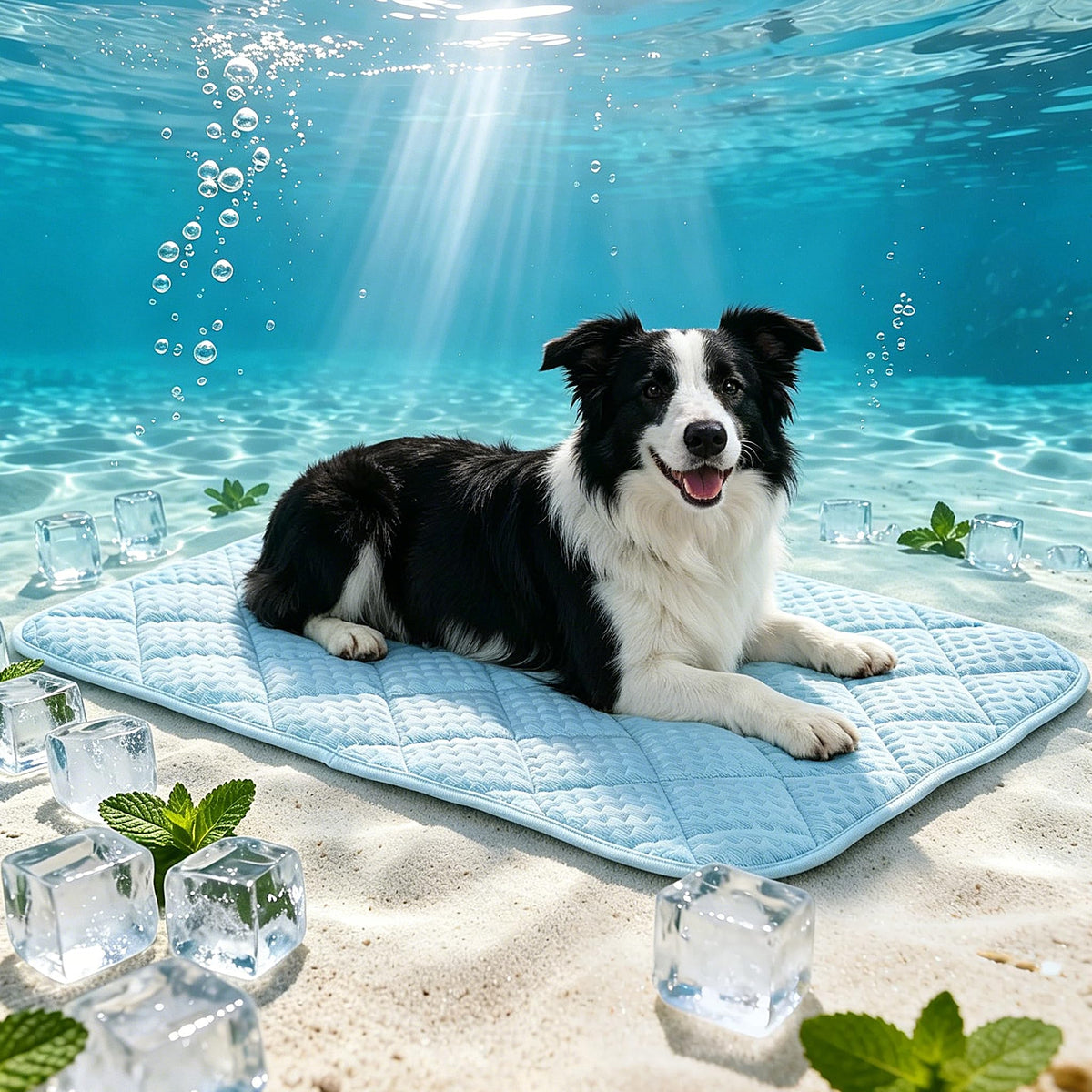 Petvolve Pet Bed Mat in Large - 35.4 x 23.6 Inch, Sky Blue