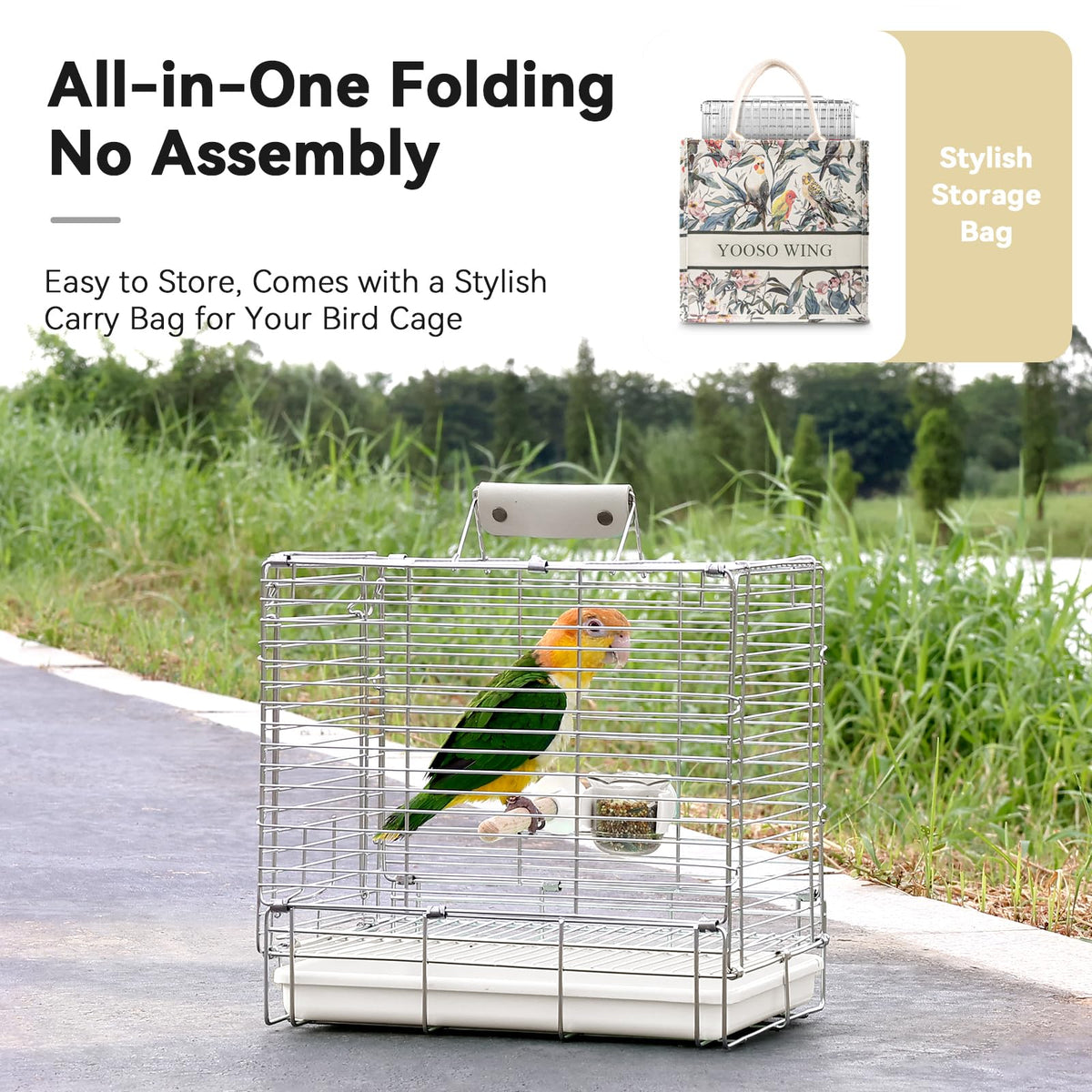 YOOSO WING Animal Cage in White