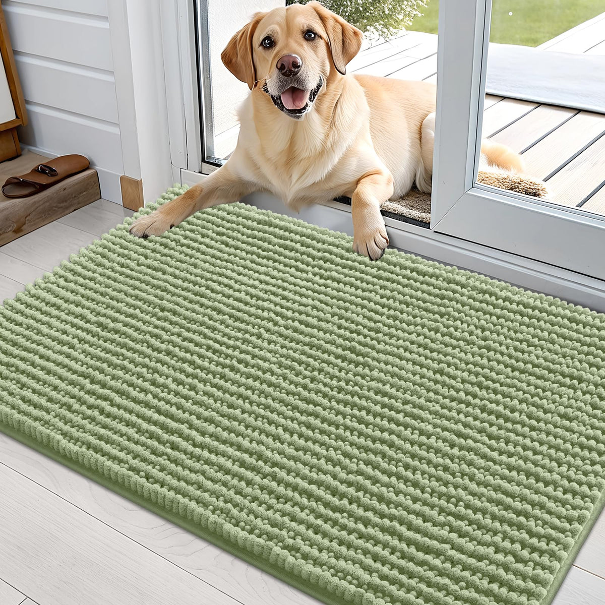 OLANLY Pet Bed Mat in 36" X 24", Sage Green