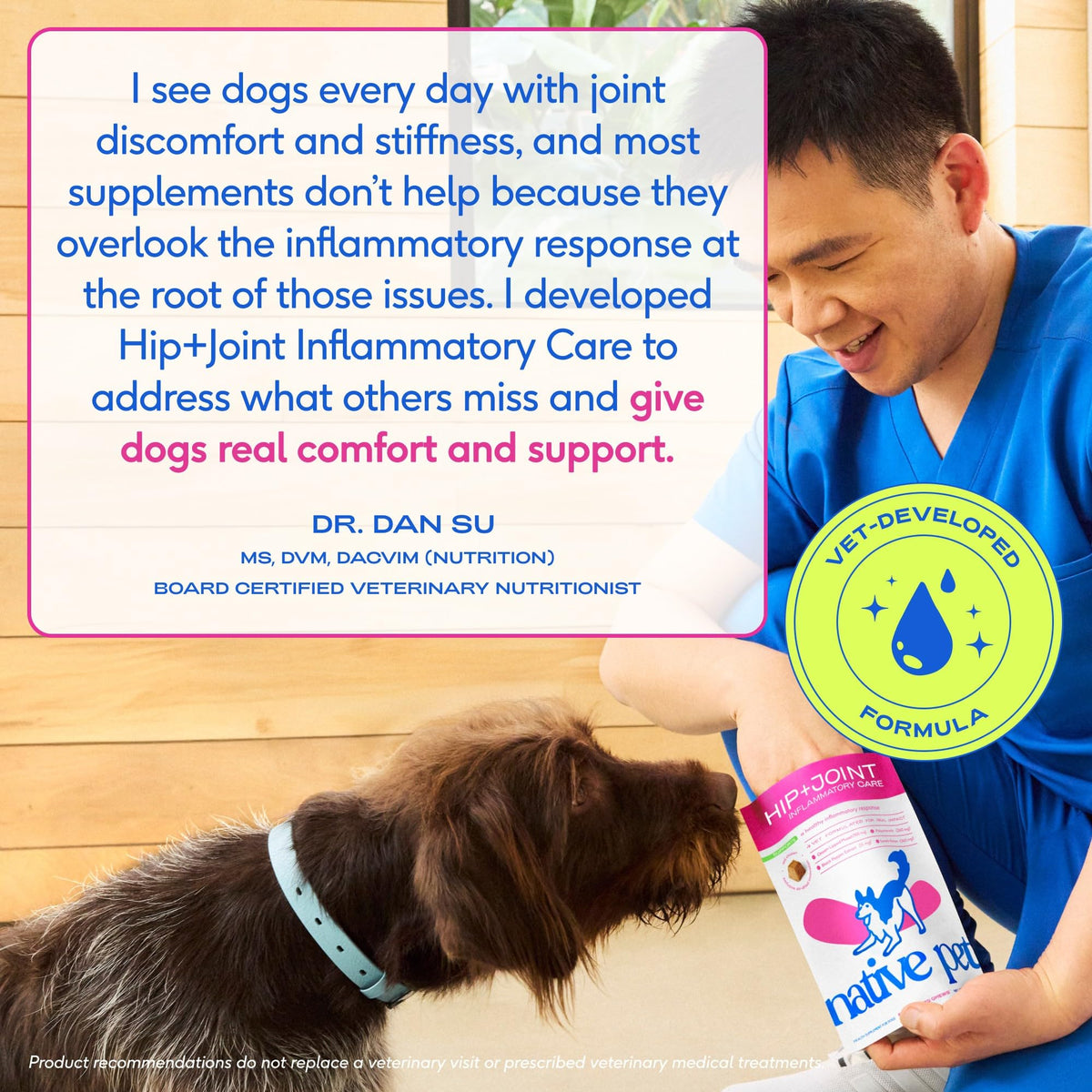 Native Pet Animal Nutritional Supplement in 60 Servings, Inflammatory Care