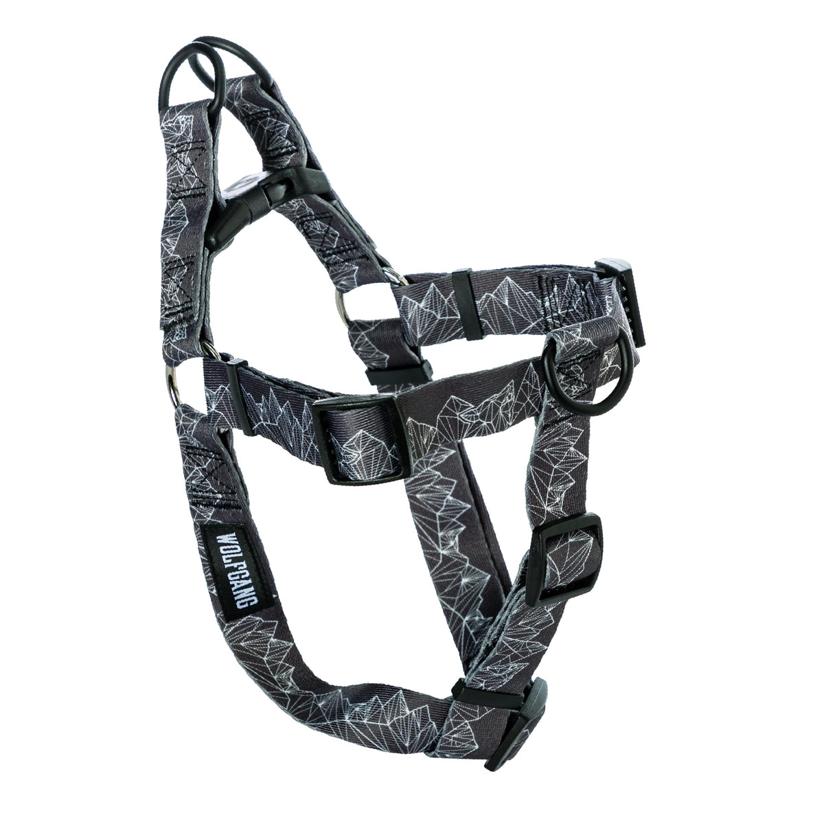 Wolfgang Man & Beast Animal Harness in Small (5/8 Inch x 12-18 Inch), WolfMountain Print