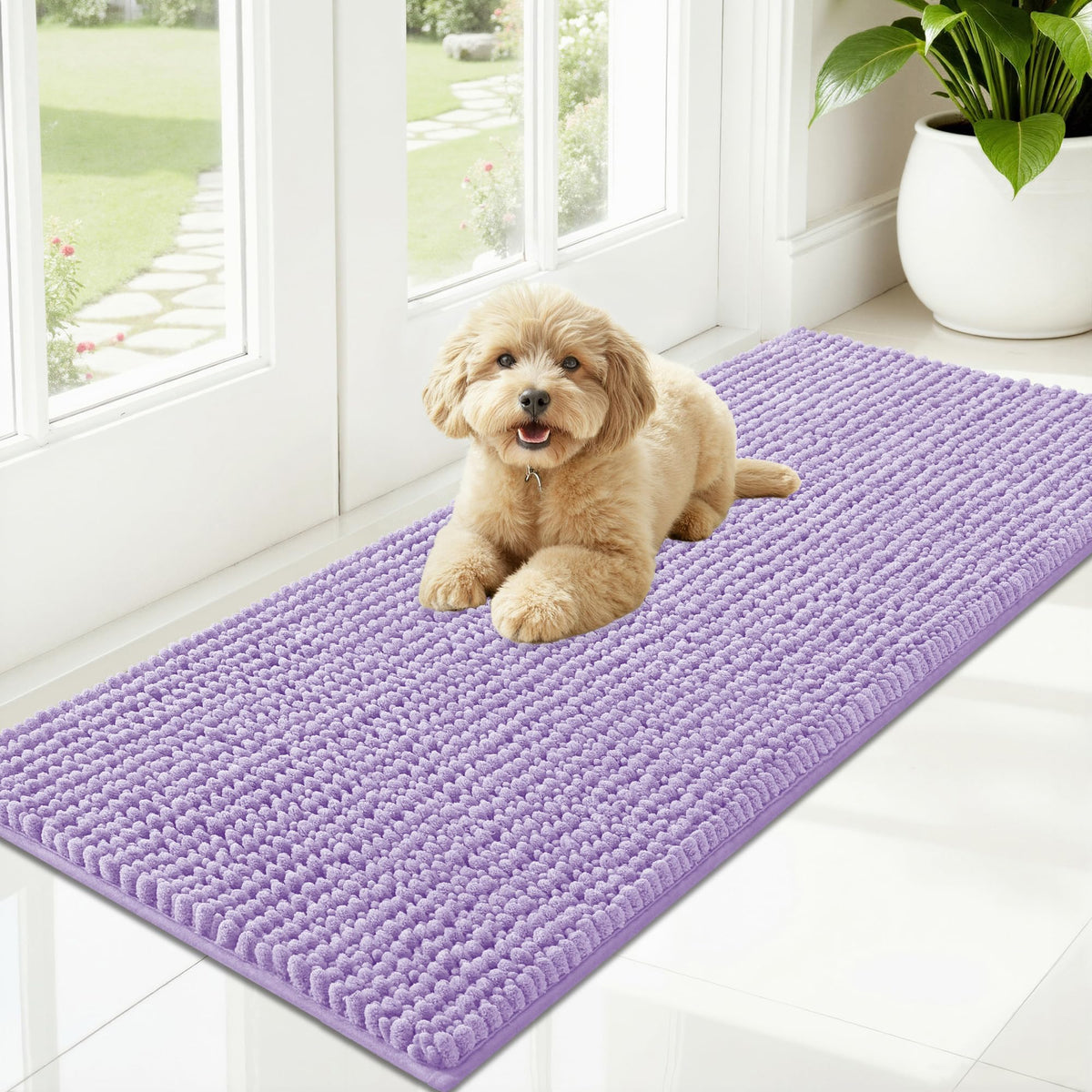 OLANLY Pet Bed Mat in 47" X 20", Lavender