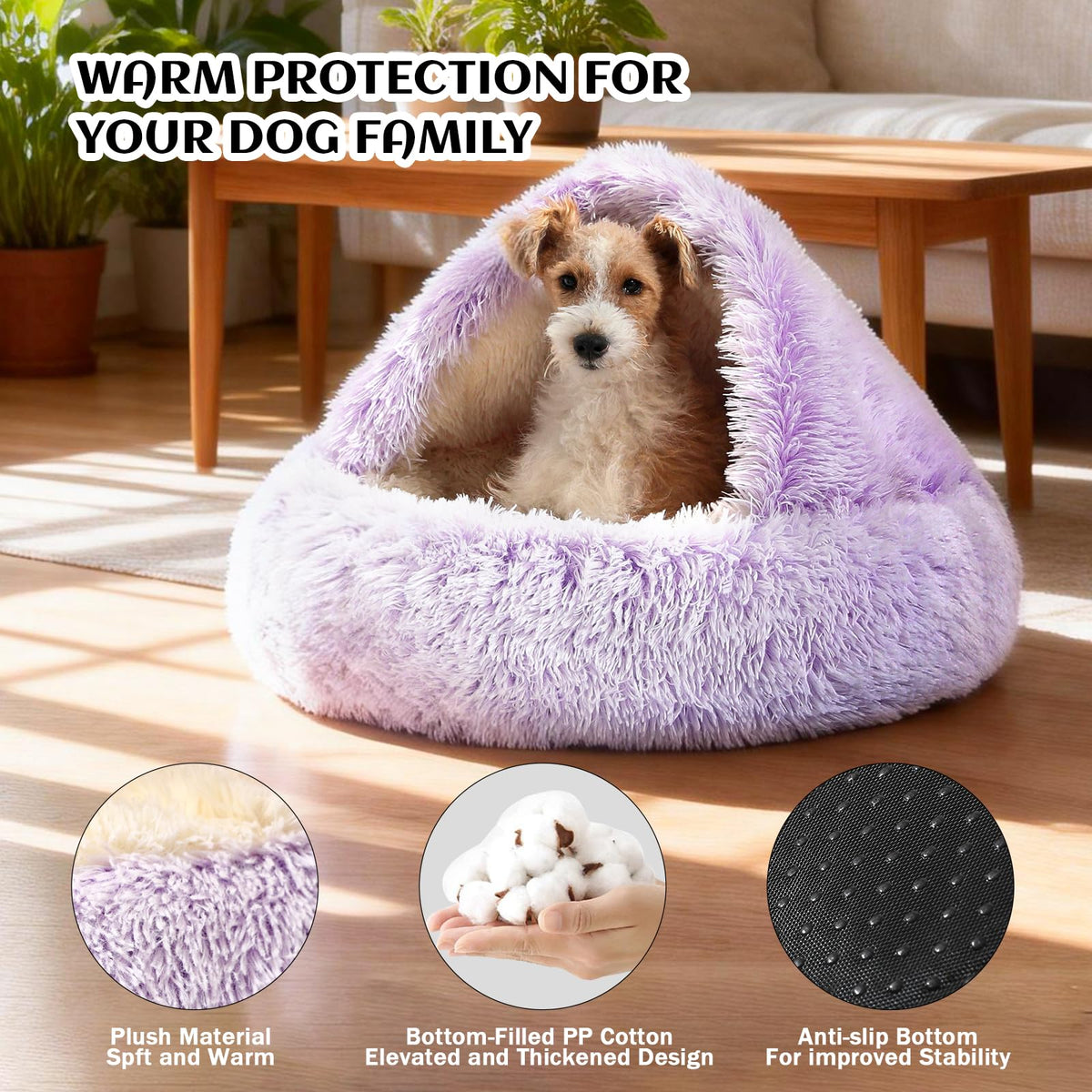 NOYAL Pet Bed Mat in X-Small 15.7'', Gradient Purple