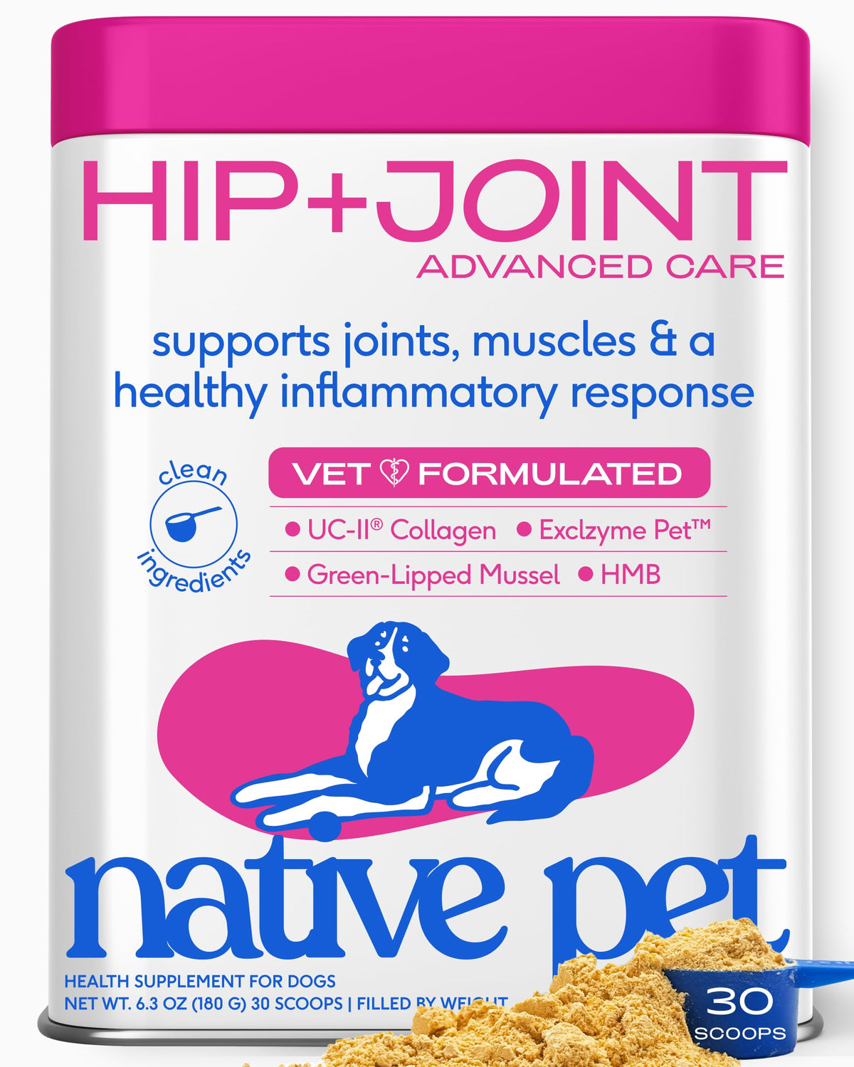 Native Pet Animal Nutritional Supplement in 30 Servings, Advanced Care