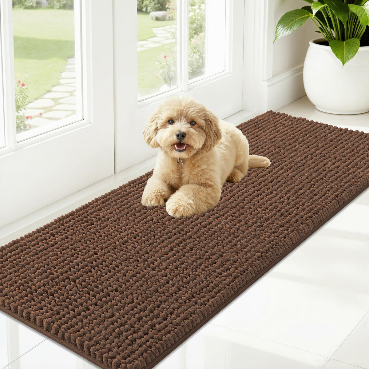 OLANLY Pet Bed Mat in 59" X 20", Mocha