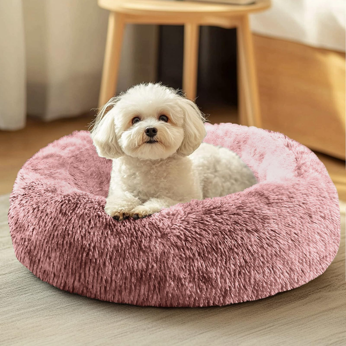 JOLLYVOGUE Pet Bed Mat in 20", Smoke Pink
