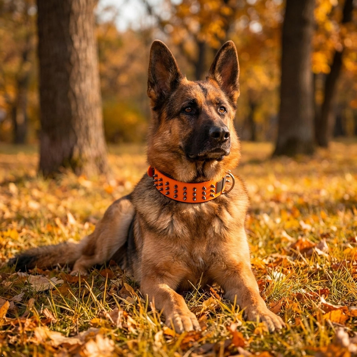 Molteriqo Animal Collar in L-neck 39-47cm, Orange
