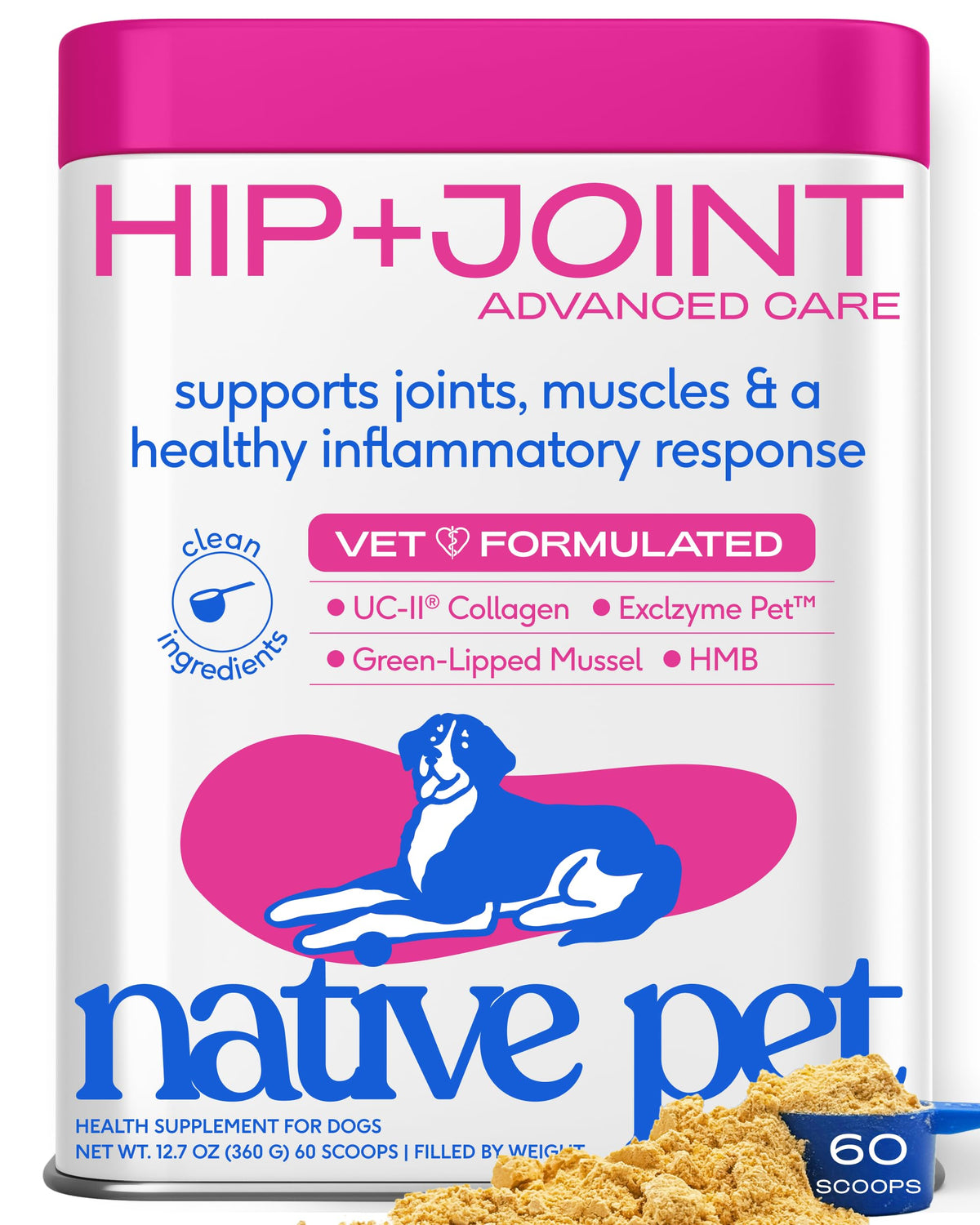 Native Pet Animal Nutritional Supplement in 60 Servings, Advanced Care