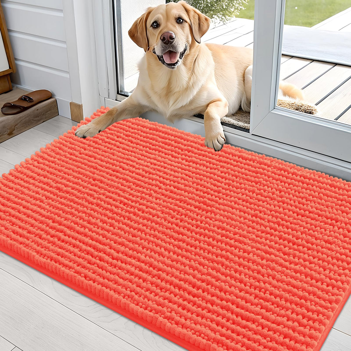 OLANLY Pet Bed Mat in 36" X 24", Coral