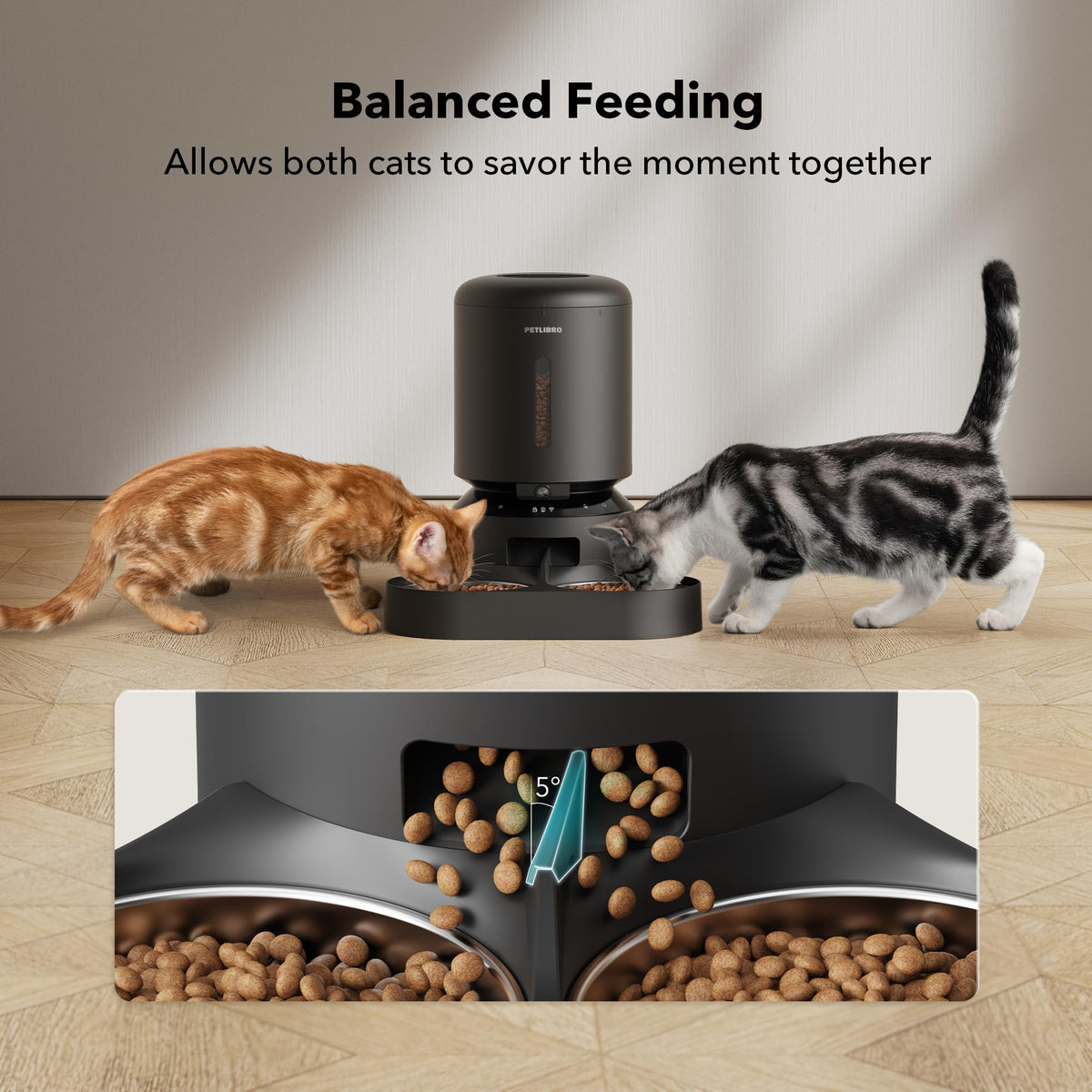 PETLIBRO Pet Feeder in 5L (With Camera), Black