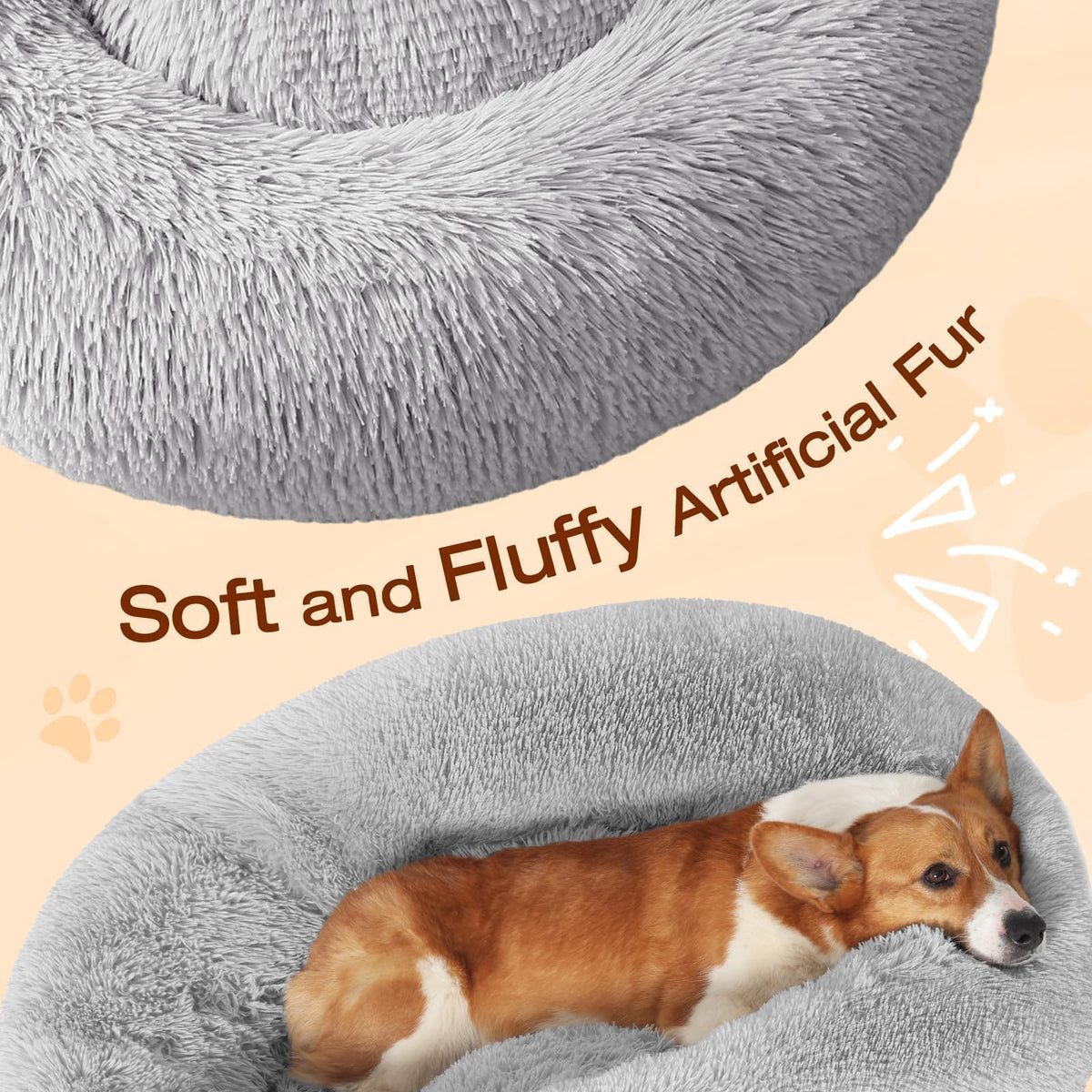 JOLLYVOGUE Pet Bed Mat in 20" (Pack of 2), 01 - Light Grey
