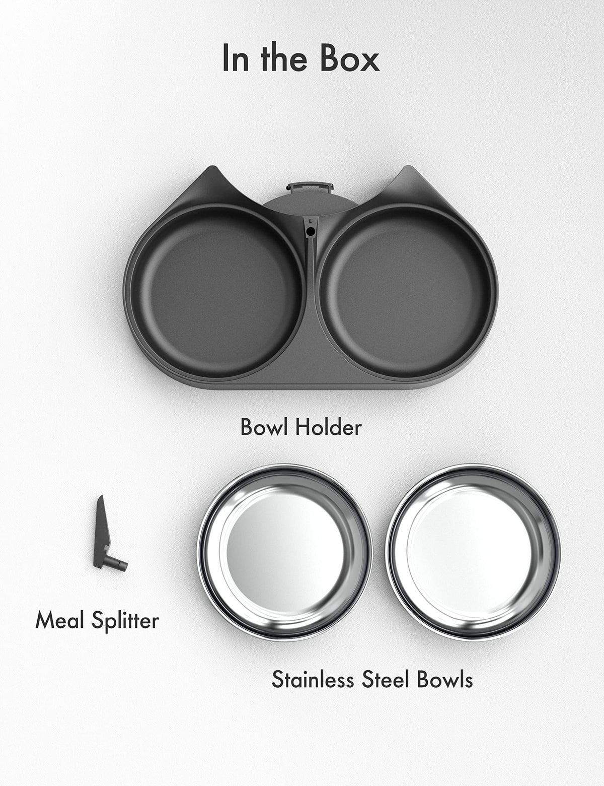 PETLIBRO Pet Feeder in Dual Tray, Black