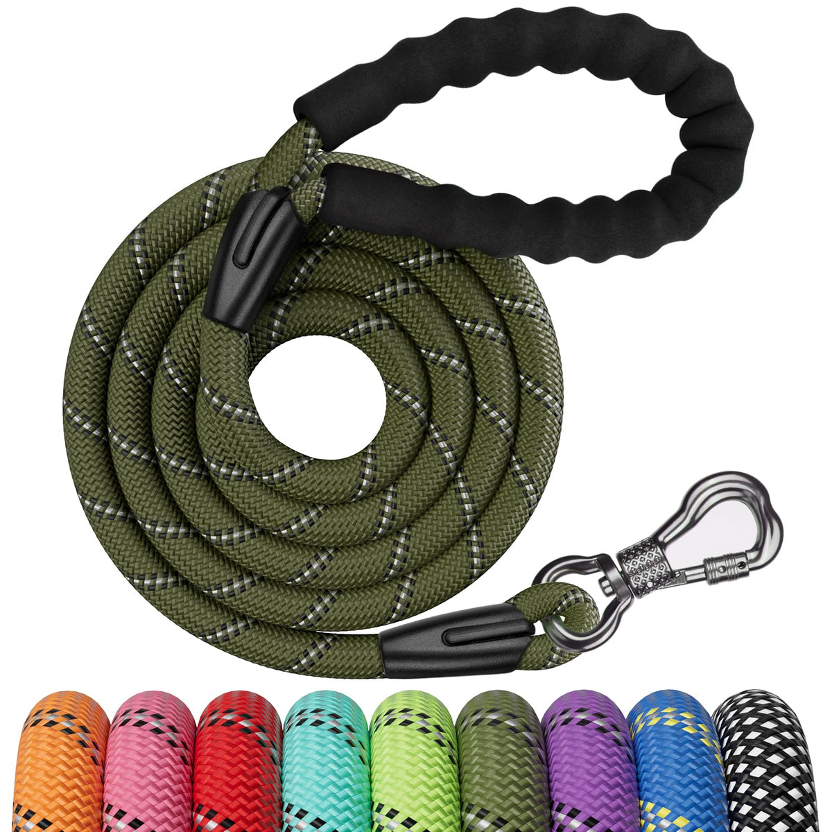 NTR Leash in 6ft*1/2", Olive
