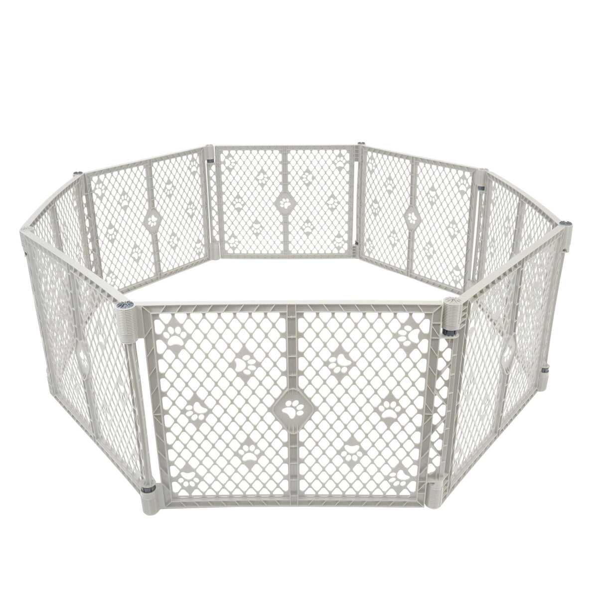 MYPET Pet Playpen in 8-Panel, Light Gray