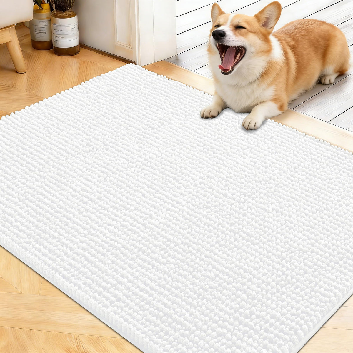 OLANLY Pet Bed Mat in 40" X 32", White