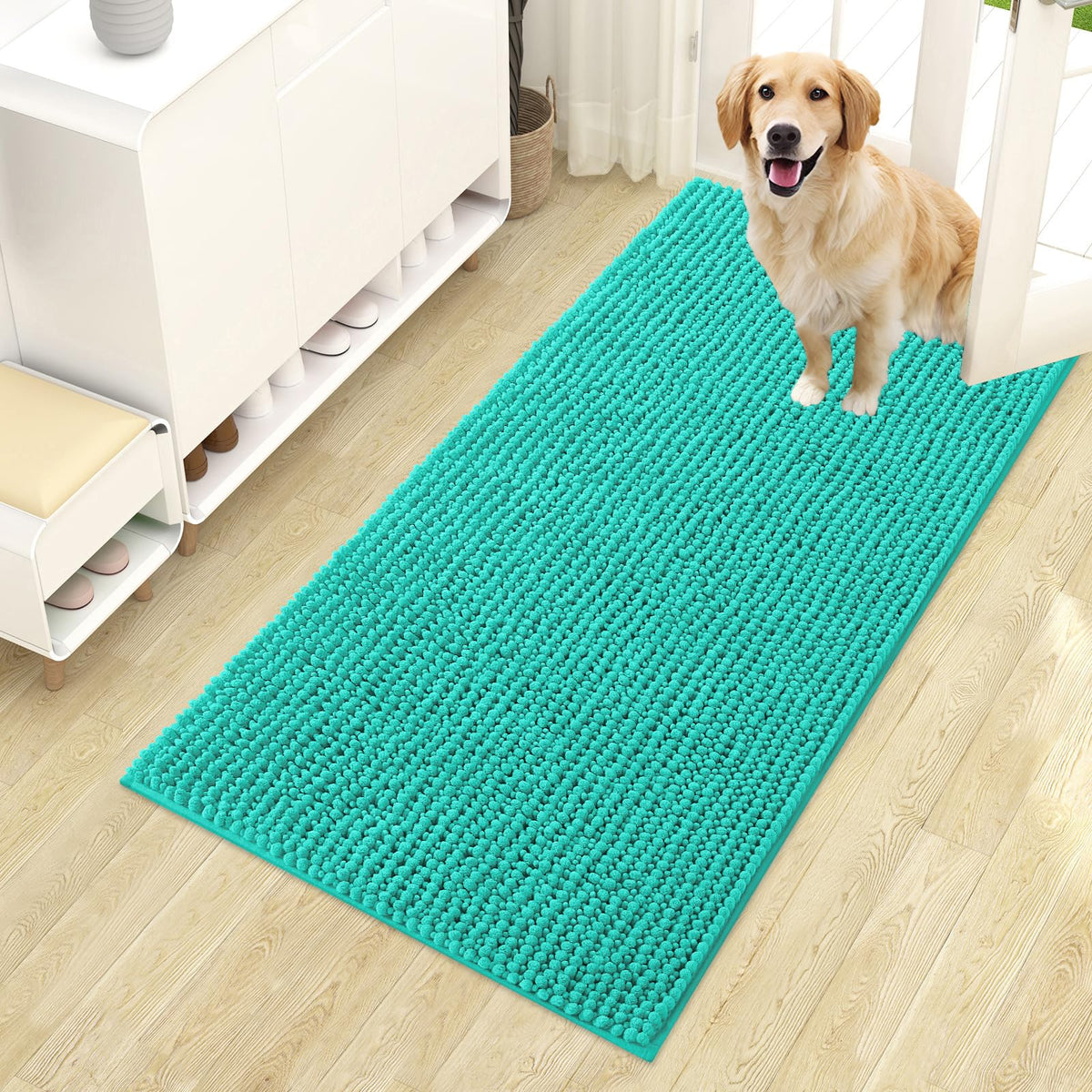OLANLY Pet Bed Mat in 44" X 24", Teal